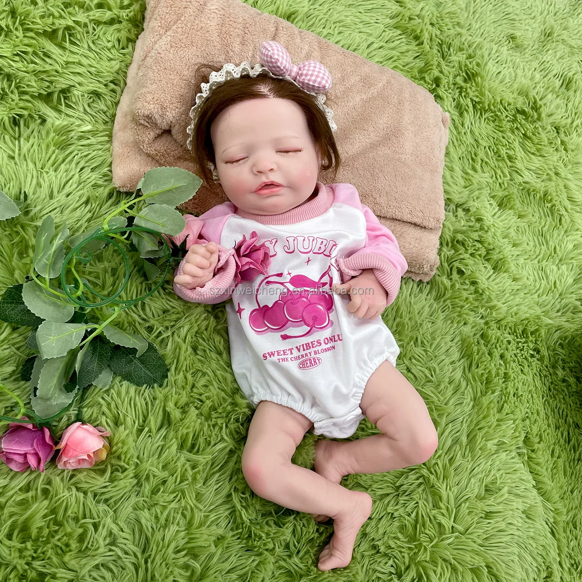 Preemie Full Silicone Sweet Dreams 18Inch Full Body Solid Silicone Baby Reborn Dolls Silicone