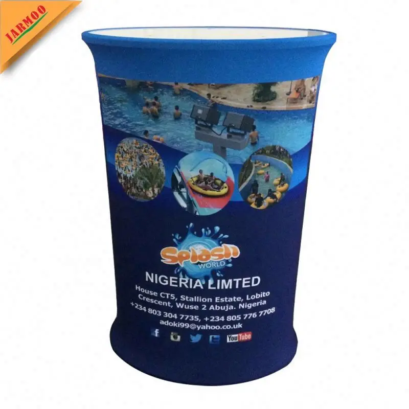 Promotion Table Trade Show Tension Fabric Customized Fabric Design Trade Show Pop Up Bar Counter