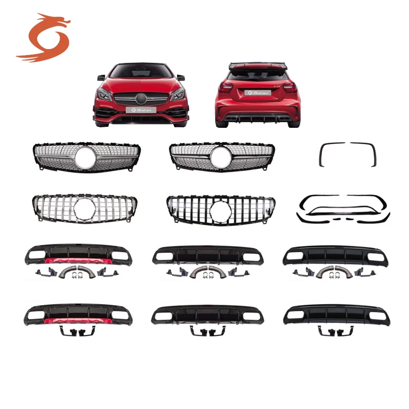 Car modification accessories ABS High quality car front bumper grille Car grille radiator for Mercedes-Benz C-Class W20