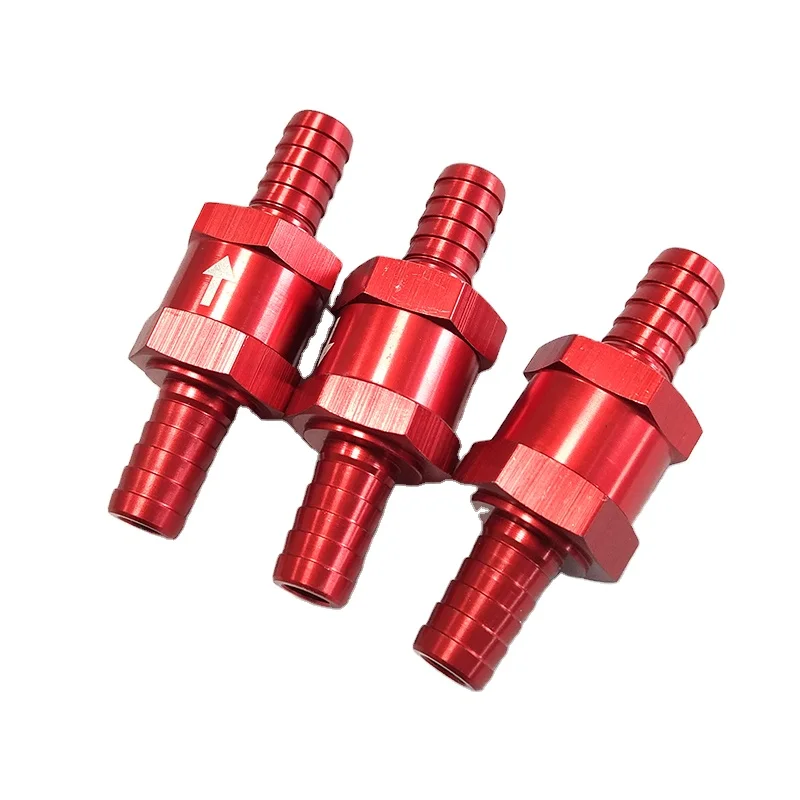 Universal Aluminum Alloy Gasoline Diesel Fuel One-Way Check Valve 14MM Customized various sizes