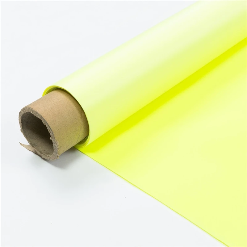 Waterproof Fluorescent Green PVC Knitted Fabric