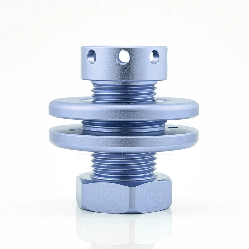 Custom CNC Machining Aluminum Anodized Hexagon Male Threads Pipe Screws