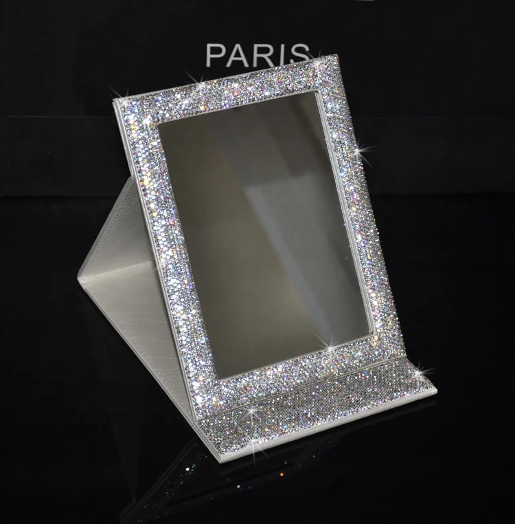crystal rhinestone diamond glitter vanity girls hollywood makeup artist mirror
