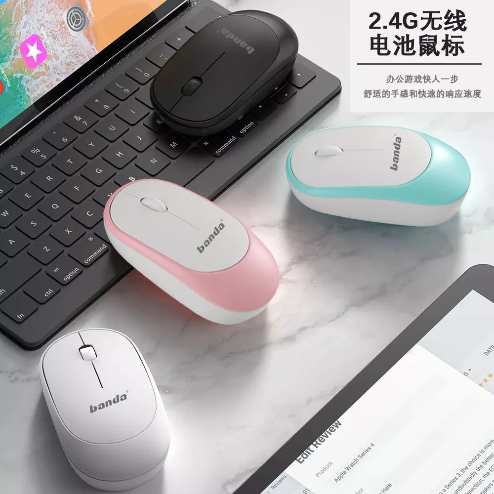 Wholesale Laptop Wireless Mouse Silent  Ergonomic Portable Mini Mouse 2.4g Notebook Desktop Office Business All-in-one Mouse