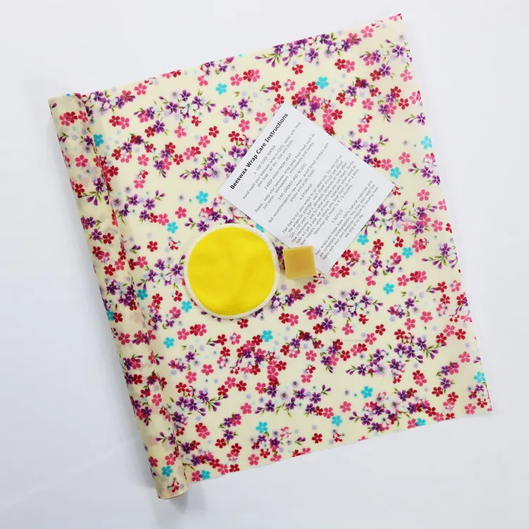 Biodegradable beeswax organic food wrap cotton fabric manufacturers