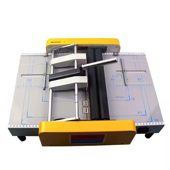 RUANSHI high quality manual stapler booklet maker paper binding and folding machine