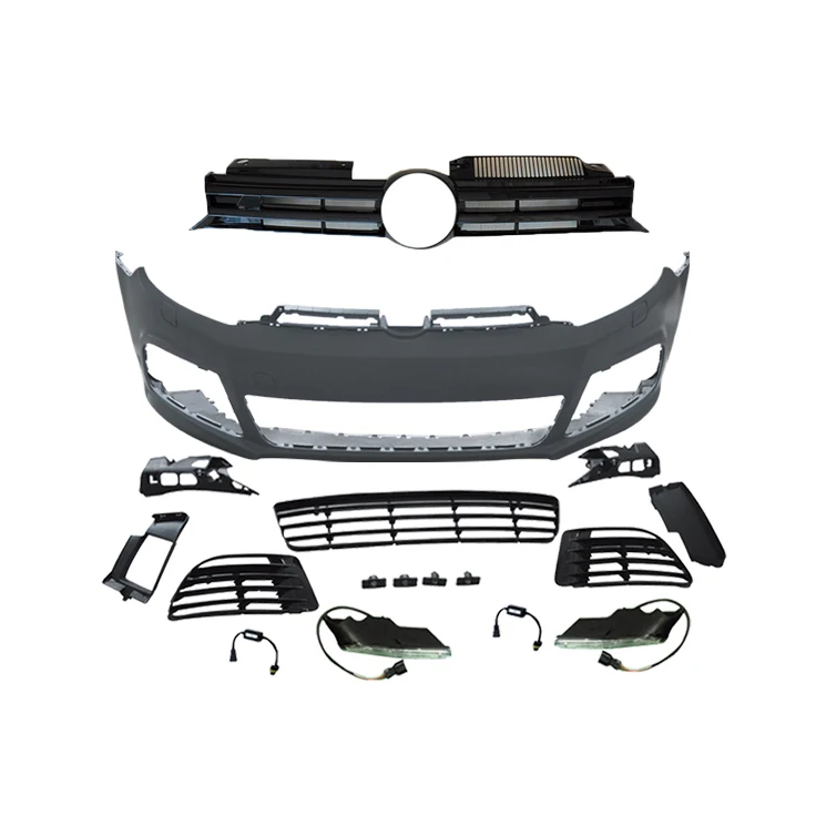 Factory produced Auto modified Front bumper with grill for V W GOLF 5 2003-2008 upgrade to GOLF 5 GTI  body kit