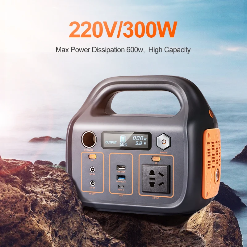Solar Storage Battery Power Supply Charger Portable Station 500W 800W 1000W
