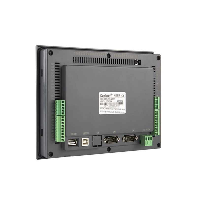 32K retentive register PLC integrated with 800*480 pixels HMI