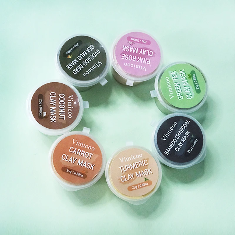 Organic Face Care Lightening Brightening Refining Pores Deep Cleansing  Improve Acne Purifying Green Tea Facial Clay Mud Mask