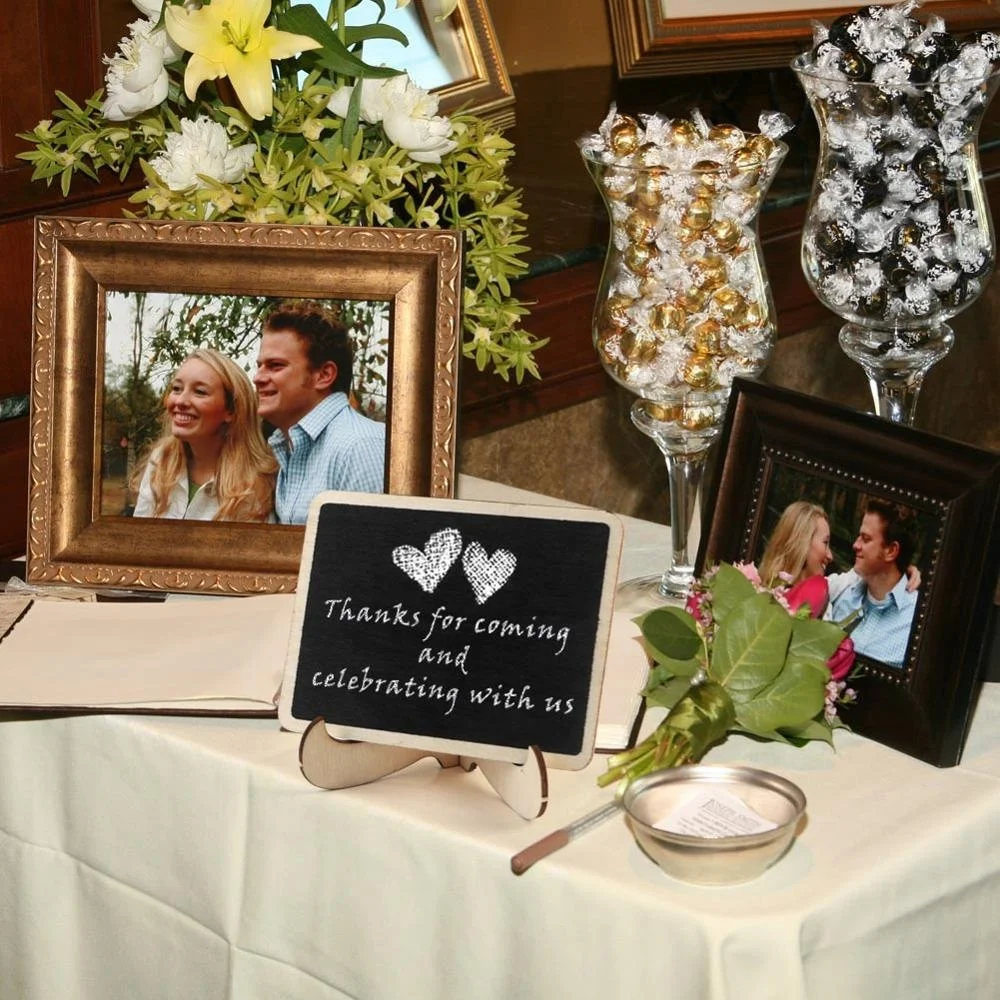 OurWarm, направление для свадебной вечеринки, 10 шт., доска, винтажная деревянная мини-доска, место для карточек, номер свадебного стола