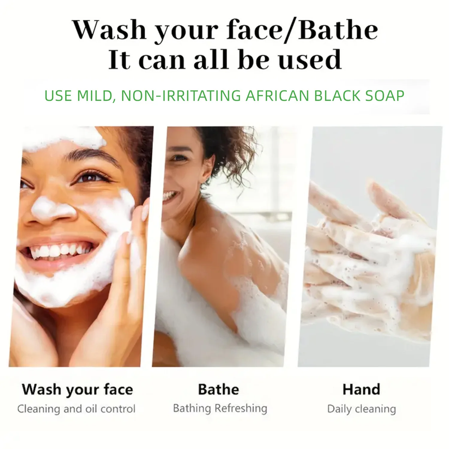 Custom Organic Black Hair Soap Moroccan Oem Lightening Sensitive Skin Care African Black Soap