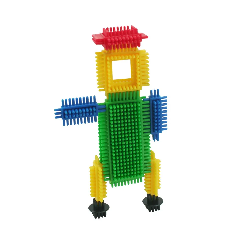 2019 wholesale 3d puzzle diy toy soft bristle blocks 40 pieces set for kindergarten