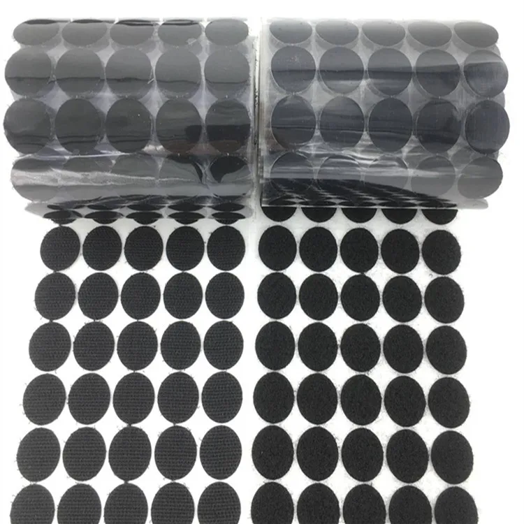 Adhesive Dots White Circles Sticky Back Round Hook and Loop adhesive hook loop straps round hook and loop dots