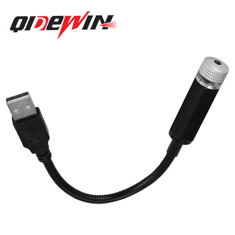 Hot Selling QIDEWIN usb star decoration lamp red purple blue 12v atmosphere bulb interior projector night light led car lights