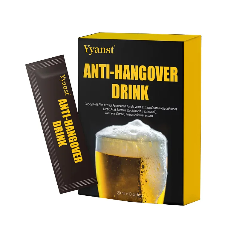 Private Label Anti-Hangover Liver Detox Anti-Alcohol Oral Liquid Drink Hangover Drink with Hovenia Acerba & Turmeric Extract