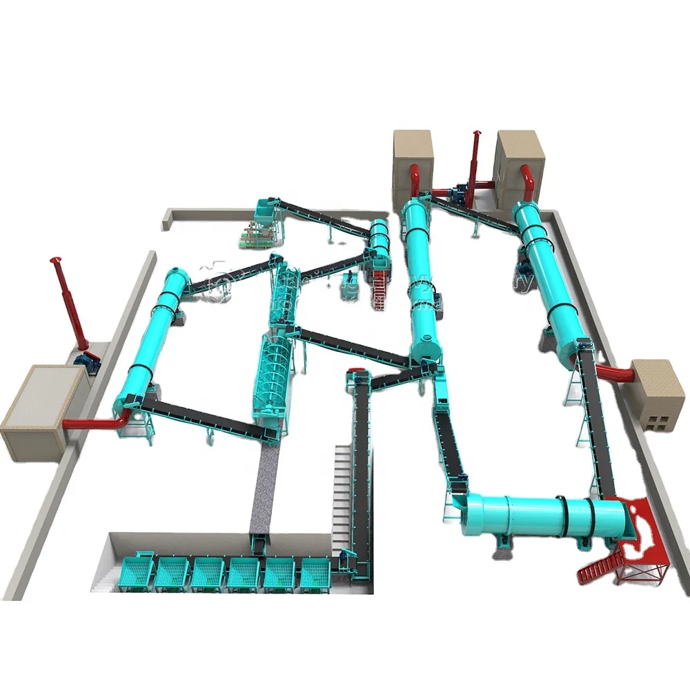 NPK Mineral Fertilizer Granular Production Line Machine