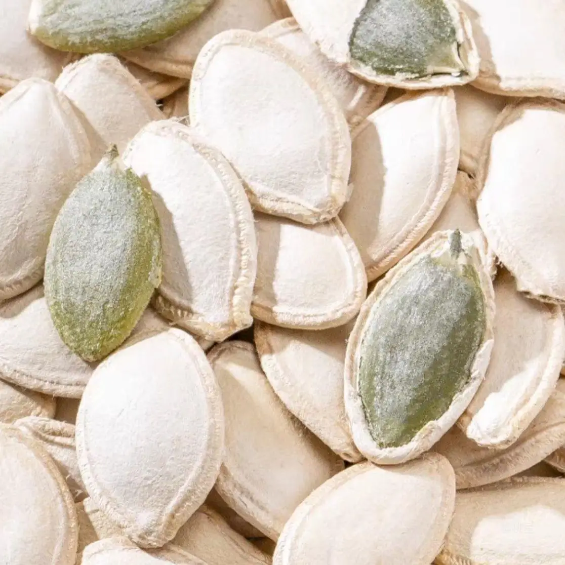 Сырые сырые семена тыквы новый запас дыни оптом очищенные белые средние ломтики