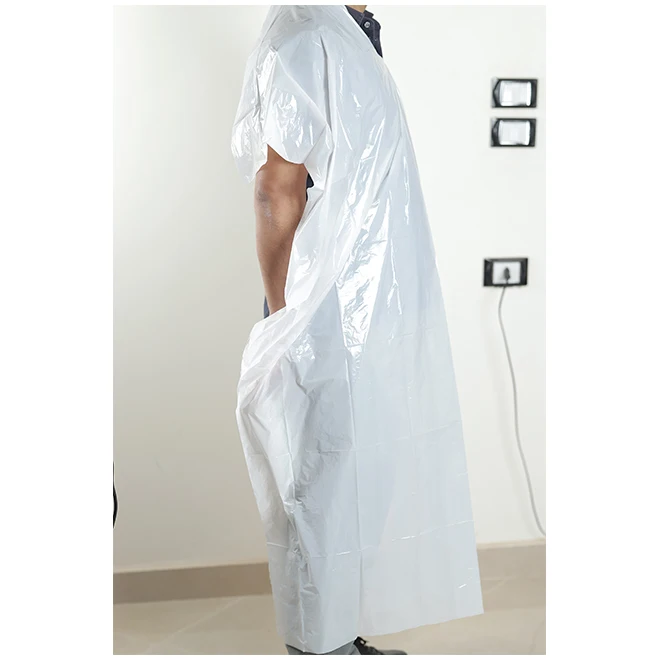 Cheap bulk wholesale high quality custom disposable plastic hairdresser apron plastic