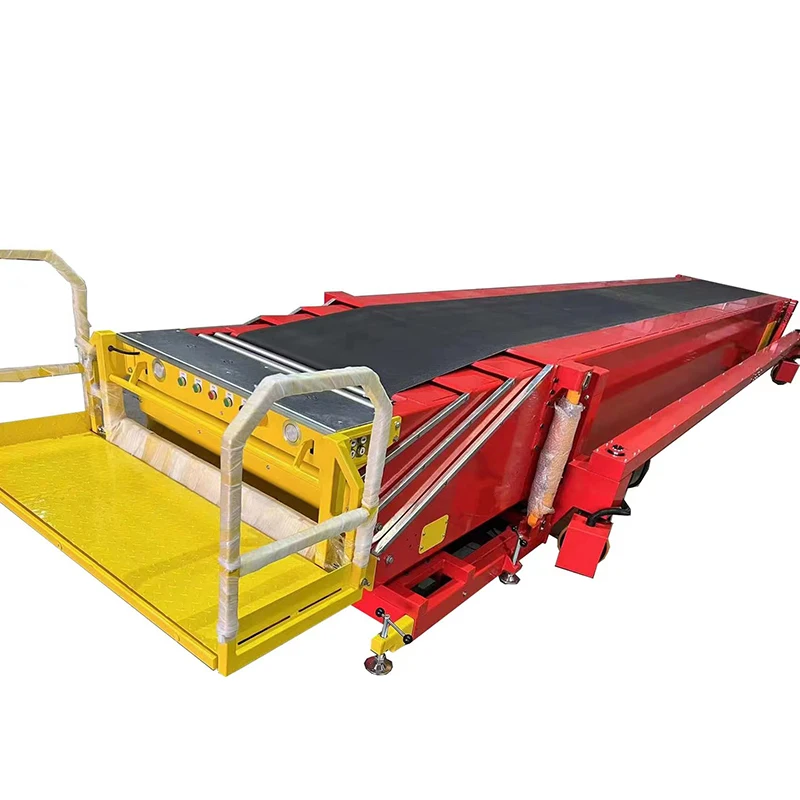 Universal wheeled conveyor with movable telescopic boom