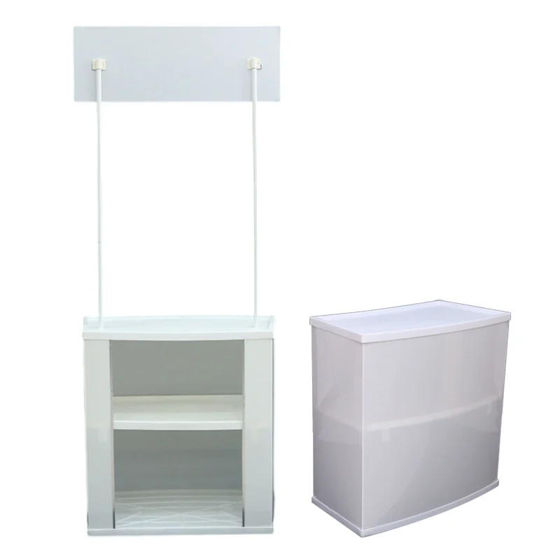 Promotion Counter Table Portable Tradeshow Podium Table Display Exhibition Counter pop up display table Rack/Carrying Bag