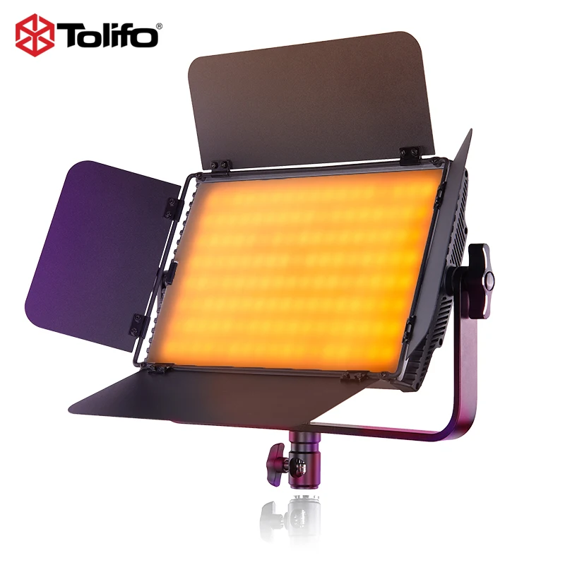 Tolifo Factory Photography Lighting Kit 60W RGB LED Video Camera Photo Panel Light 2 Lights Kit with Remote Stand Carry Bag