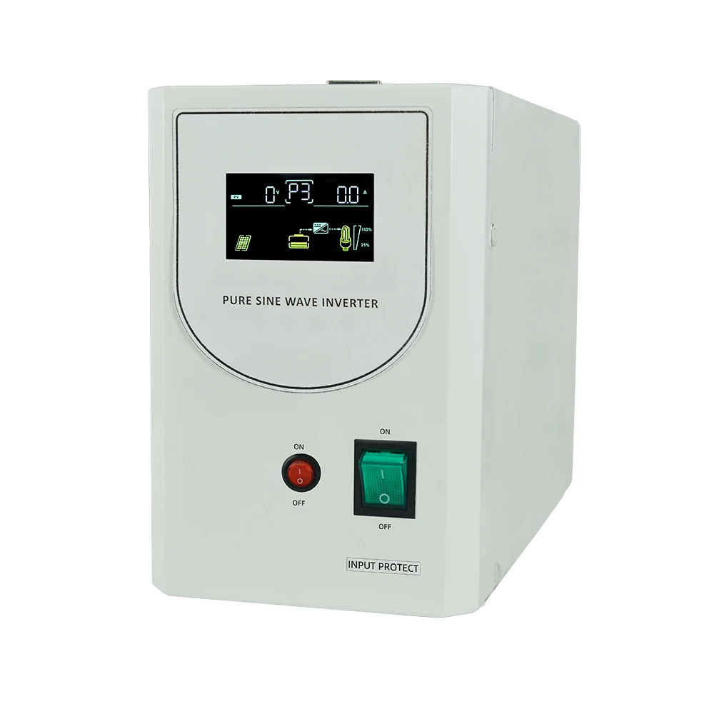 Гибридный солнечный инвертор 1200W 1800VA 12V/24V DC до 110V 220V 1.2KW 1.8KVA переменный сетки галстук инвертора в сочетании с зарядным устройством переменного тока