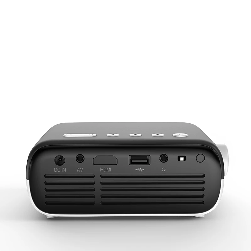 Excel Digital New YG280 LED Mini Portable Projectors Home Theater Built-in- Battery Projector  800lumens Support 4K Projector