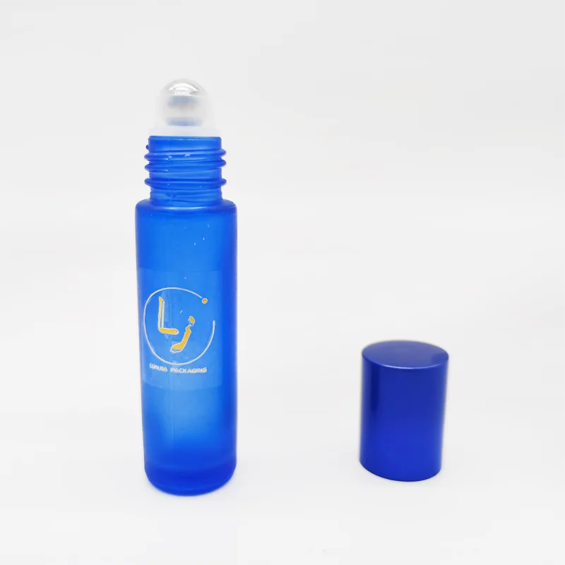 Wholesale  custom latest design 10ml transparent  deodorant perfume glass roll on bottle