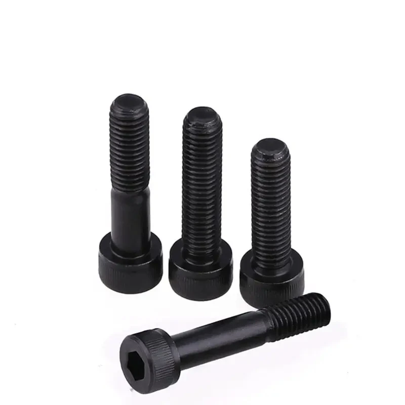 Black Hexagon Socket Head Cap Screws Grade Stainless Steel SCM435 DIN912 M1.6 * 10 12.9 6/32 3/8 Black Machine Screws Metric