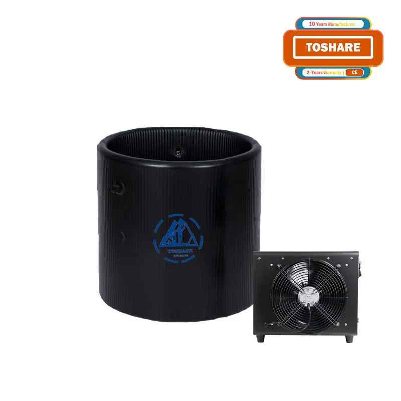 TOSHARE 2024 Custom Outdoor Black Acrylic Ice Bath Tub With Cooling System