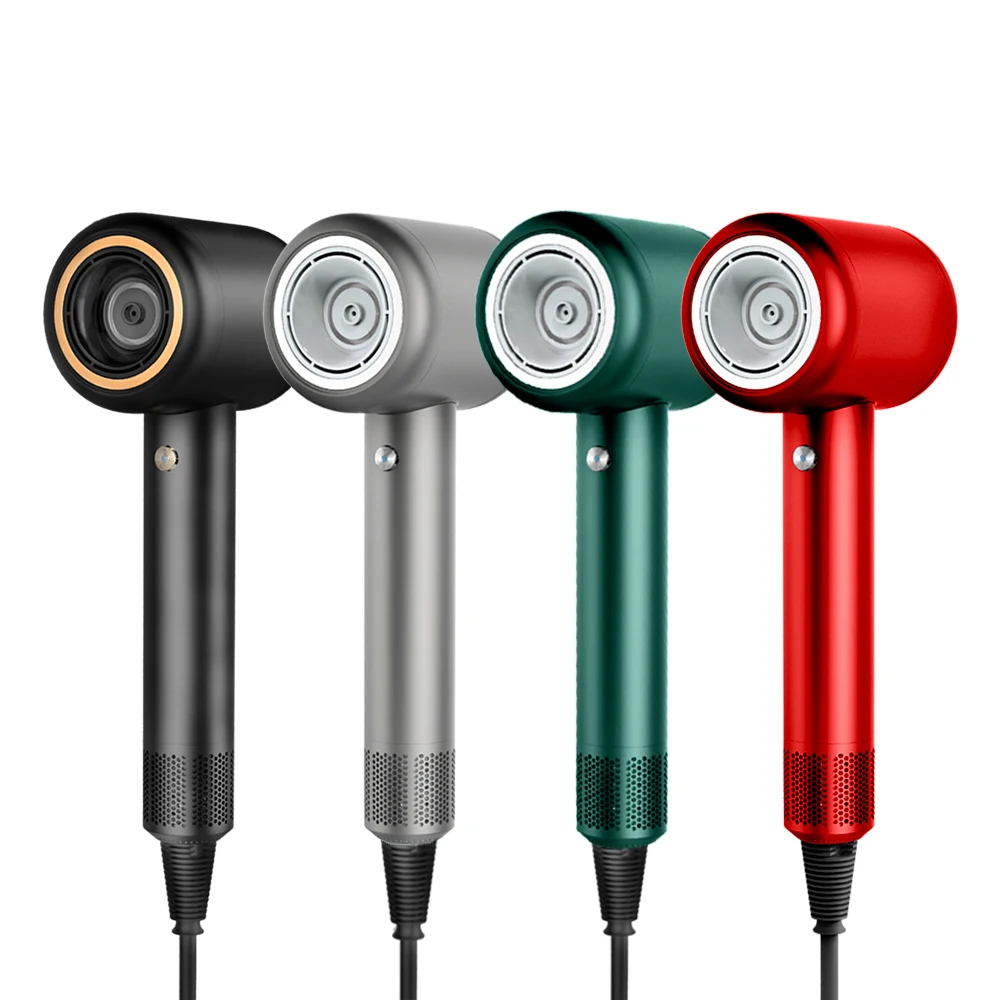 Профессиональный высокоскоростной фен для волос PRITECH на заказ, 1400 Вт, Электрический салонный бесщеточный фен с отрицательными ионами без листьев