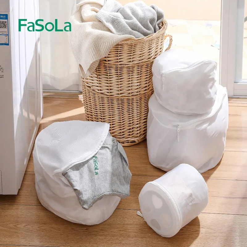 Бытовая Полиэстеровая сетка Fasola эко-веревка для бюстгальтера и обуви на шнурке сетчатый мешок стирки