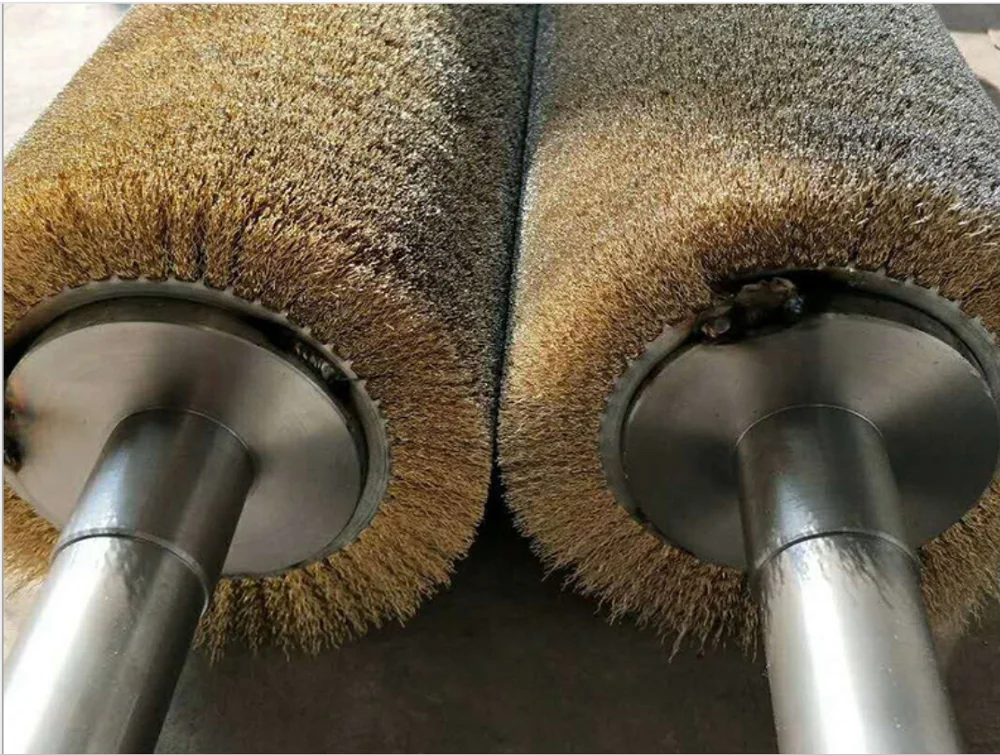 Hot sale Brass Wire  roller metal polishing brush