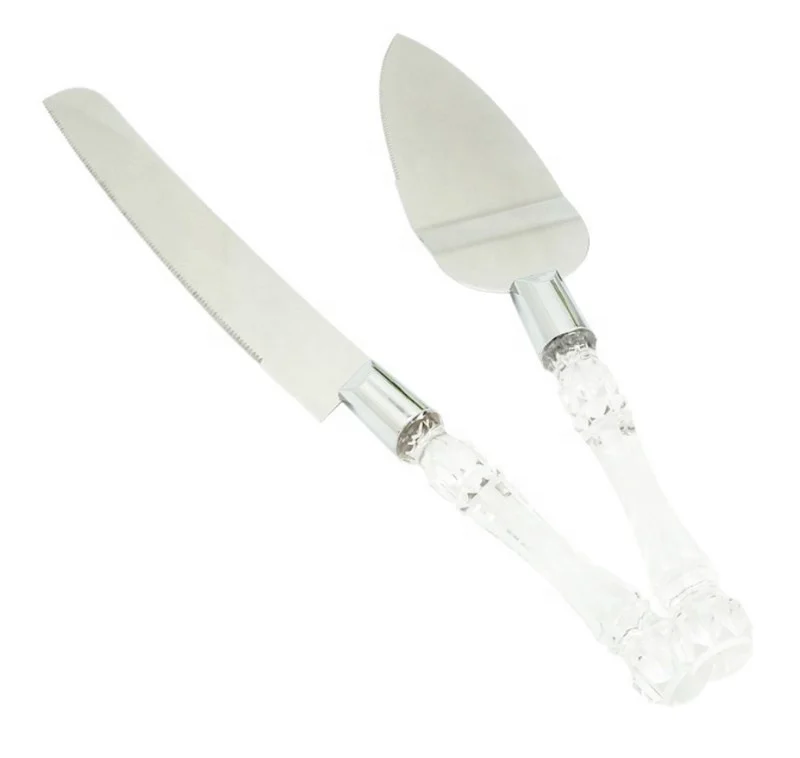 Skytop Cake Server and Knife Wedding Cake Knife Set Serving Set for Receptions Cake Cutting Set