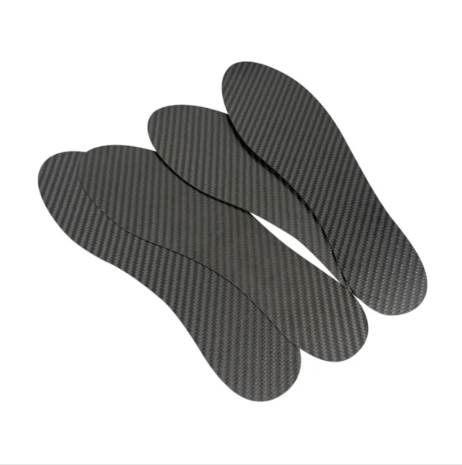 Supper Thin Rigid Carbon Fiber Insoles Sport Shock Absorption Slip Resistance Carbon Fiber Insoles