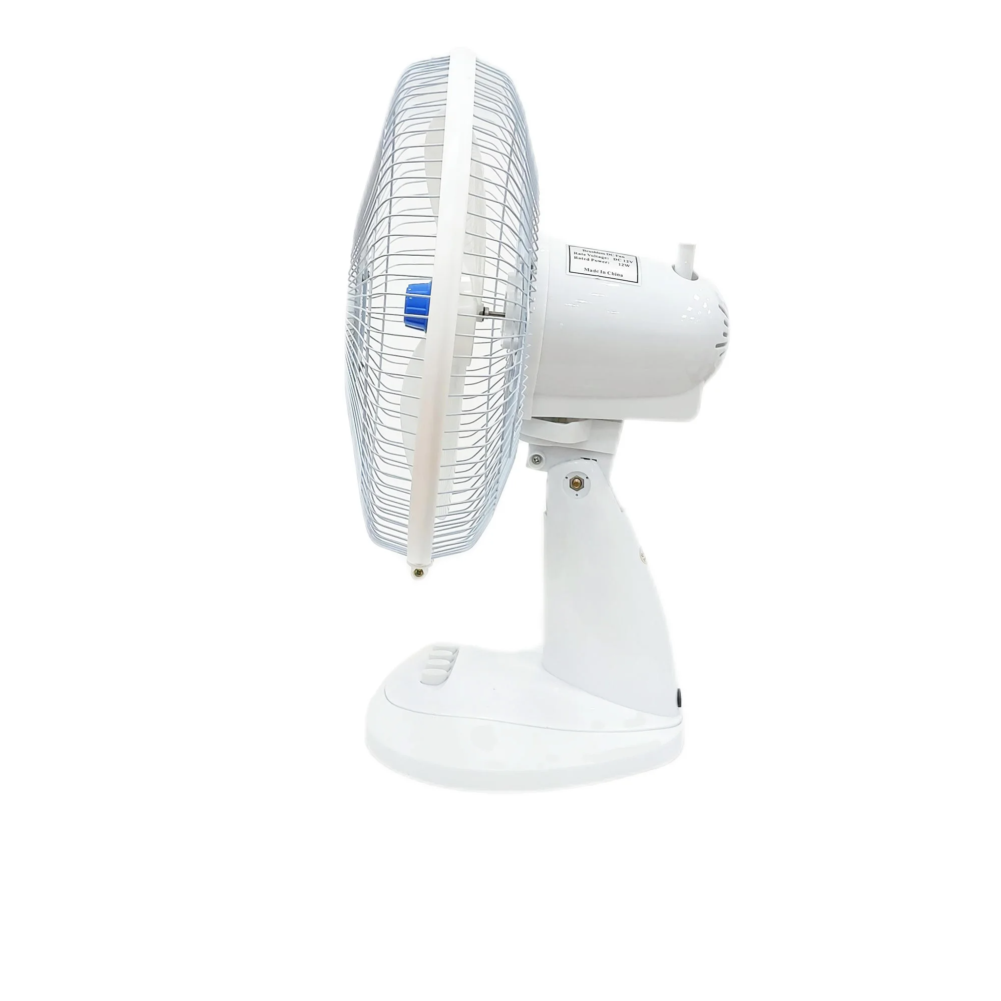 Hot-selling Southeast Asian AC/DC solar table fans 12 inch with adapters and solar panels for summer cooling mini table fans