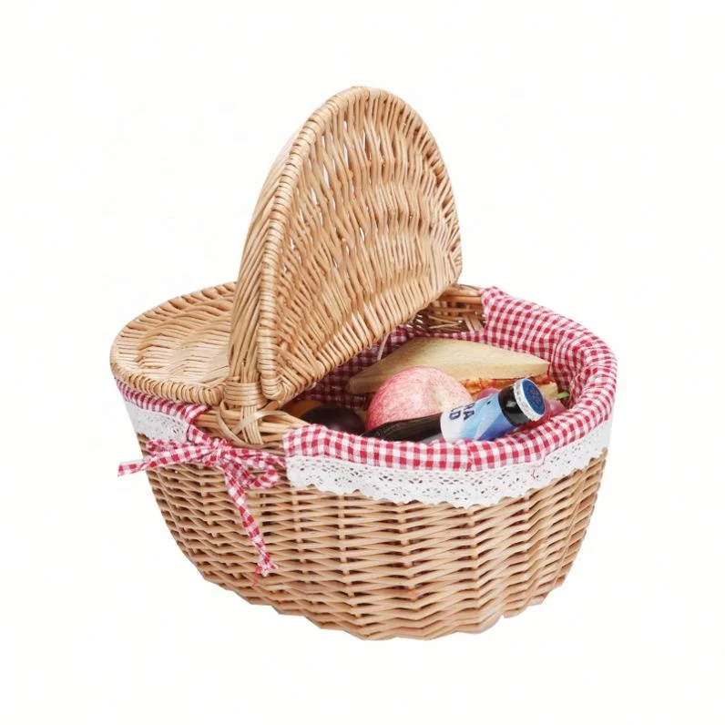 Useful Brown Moroccan Wicker Handmade Wedding Flower Basket