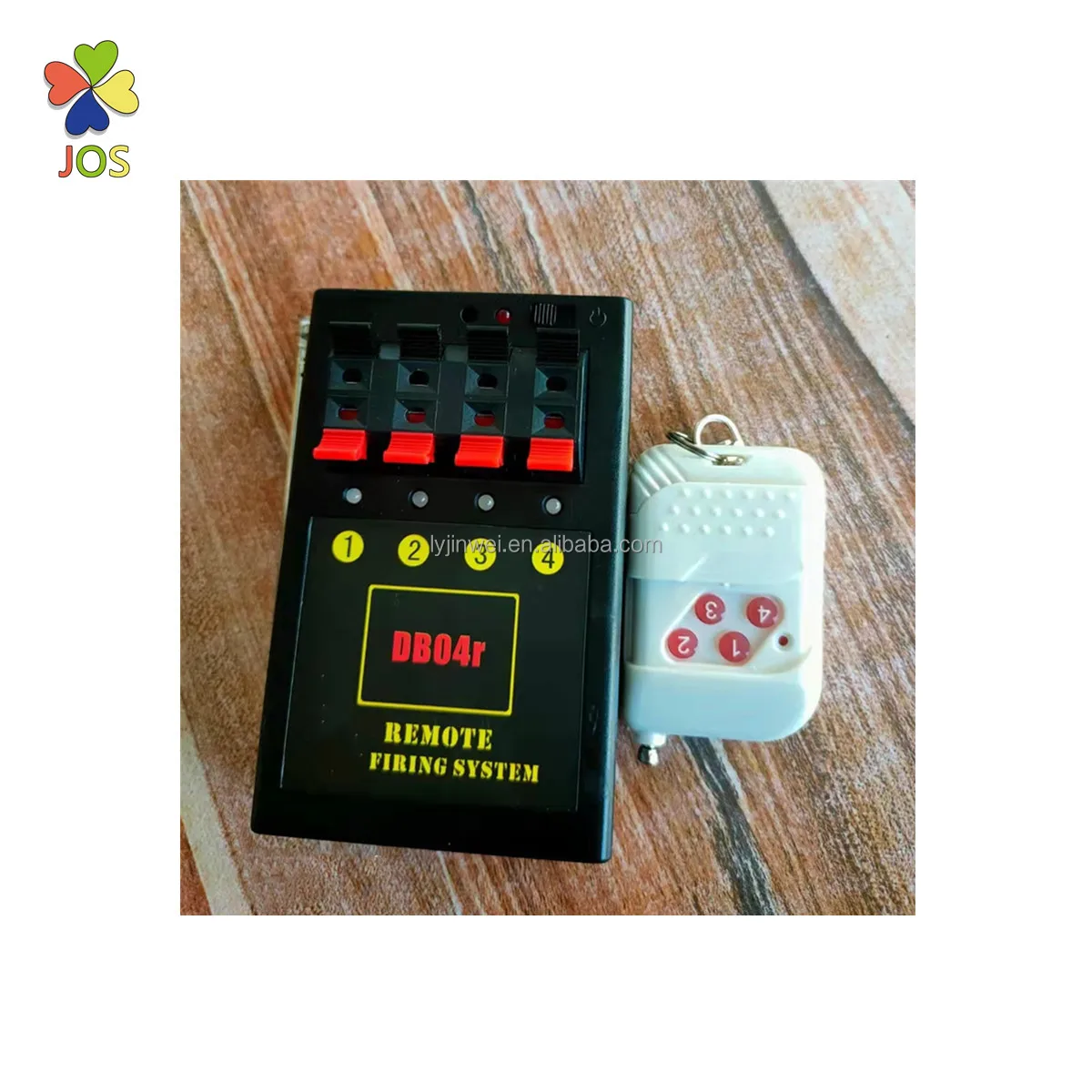 4 cue wireless 4 piece AA battery  remote control consumer fireworks  firing system for wedding and party