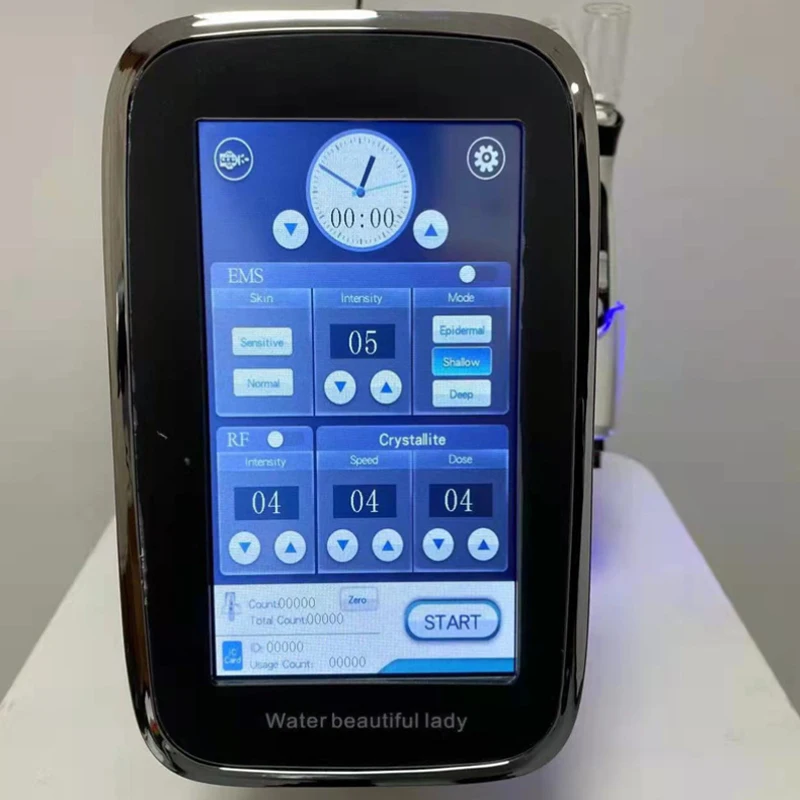 Professional Ems rf water light electroporation Mesotherapy device Wrinkle removal no Needle Mesotherapy Gun beauty Device