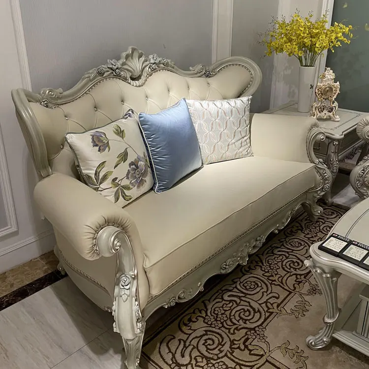 luxury elegant hand carved antique egypt wooden living room sofa furniture