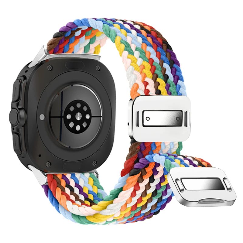 Eraysun Custom Nylon Loop Strap For Samsung Watch 7 Ultra 47MM Adjustable Fabric Elastic Bracelet Watch band Accessories