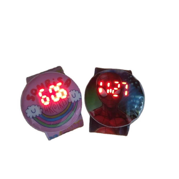 Beian OEM пользовательский дизайн мультяшный узор новинка CMYK Печатный ПВХ светодиодные детские часы