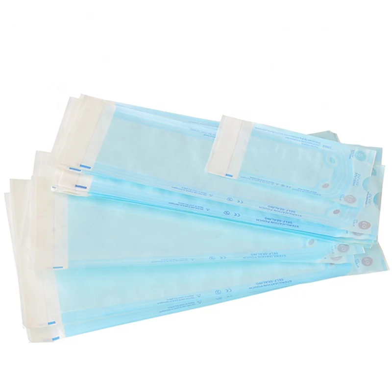 Disposable Self sealing sterilization pouch with ISO13485 standard for Medical ETO & STEAM