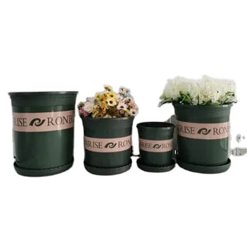 Hot Selling Manufacture Plastic Family Garden Potted Pot Plastic Flowers Artificial Transplant Flower Seedling Pots
