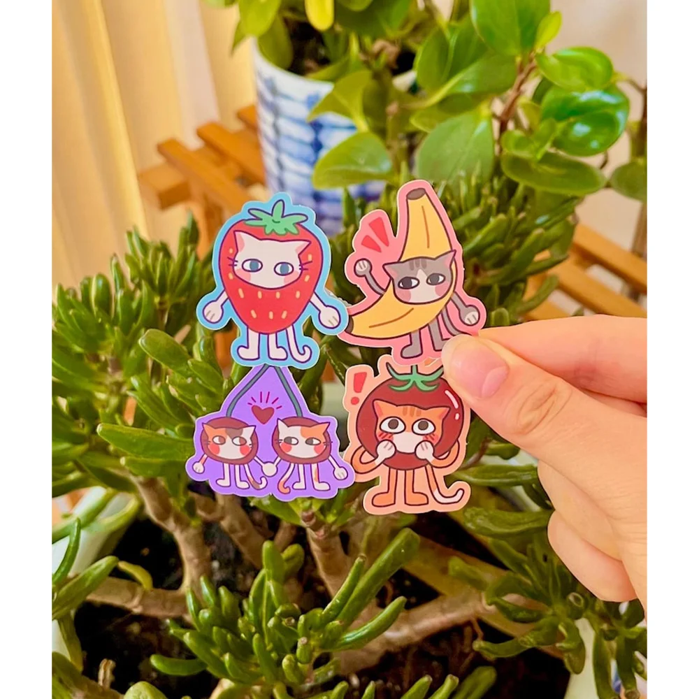 Decorative Sticker Custom Colorful Printing Self Adhesive Cute Pet Adhesive Cartoon Sticker Sheets
