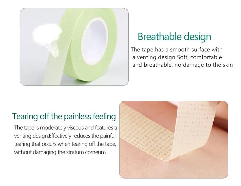 Japanese microfoam eyelash extension paper non woven tape 9m