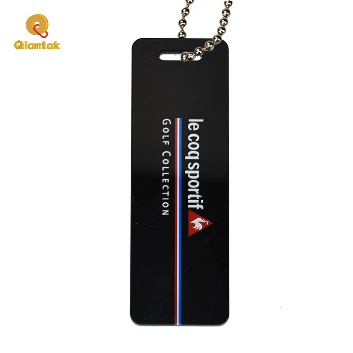 Wholesale Custom New Design Carved Cutting Black Hang Tag for Cloth Acrylic Plastic Nameplate