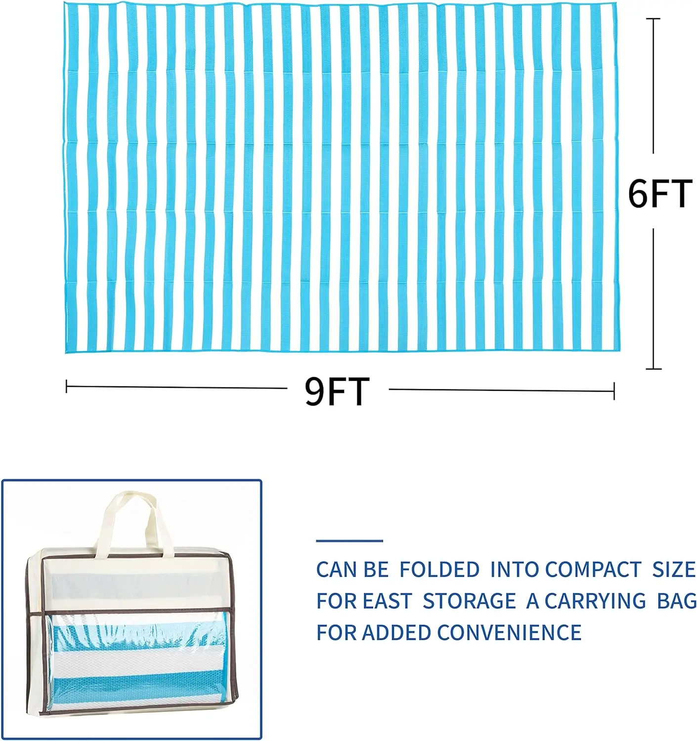 Reversible Plastic Straw Rug, Modern area Carpet Large Floor Mat for Outdoors, RV, Patio, Backyard, Deck, Picnic use