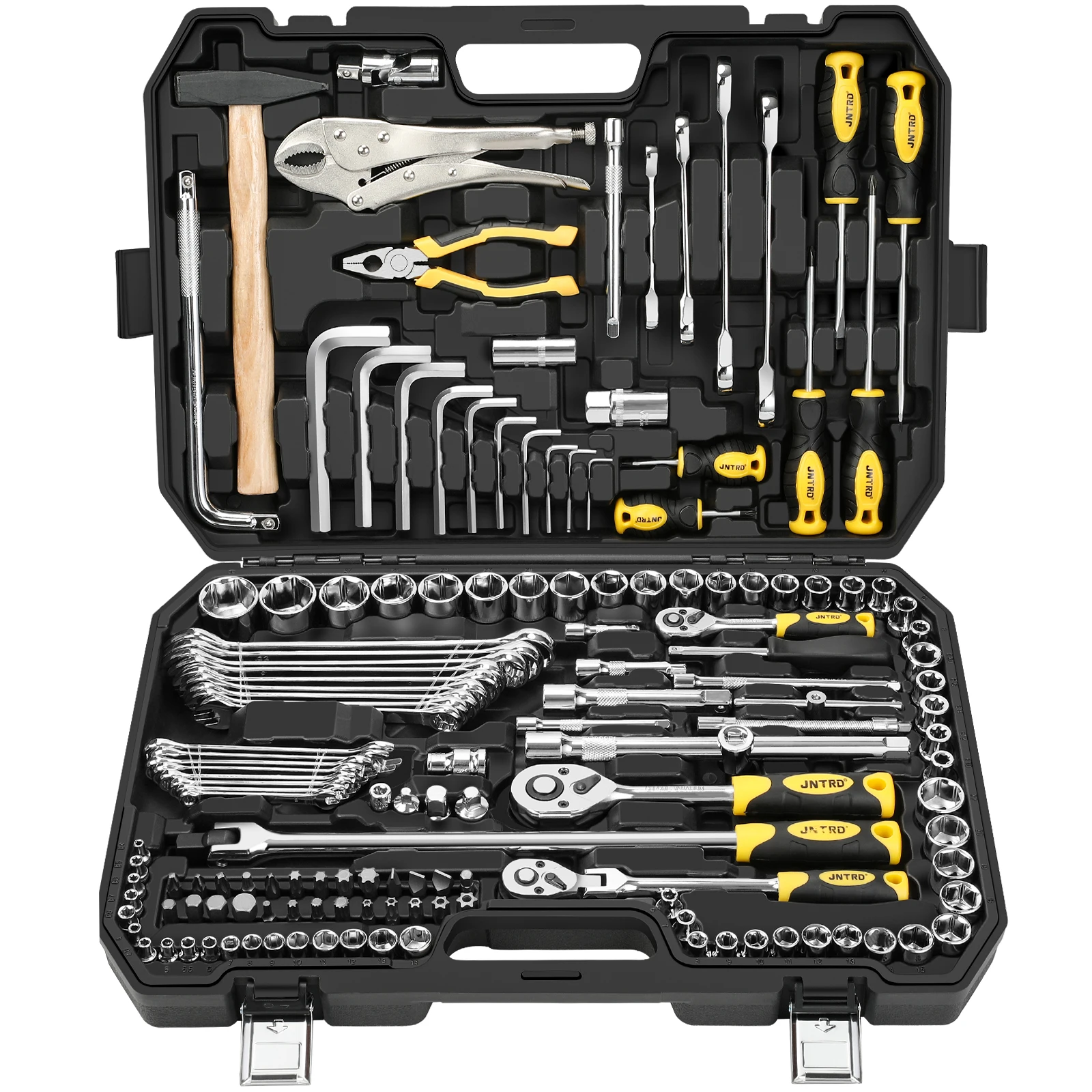 147 pcs Professional Multifunction  Tool Box Mechanic Home House other hand Tools Kit wrench Set